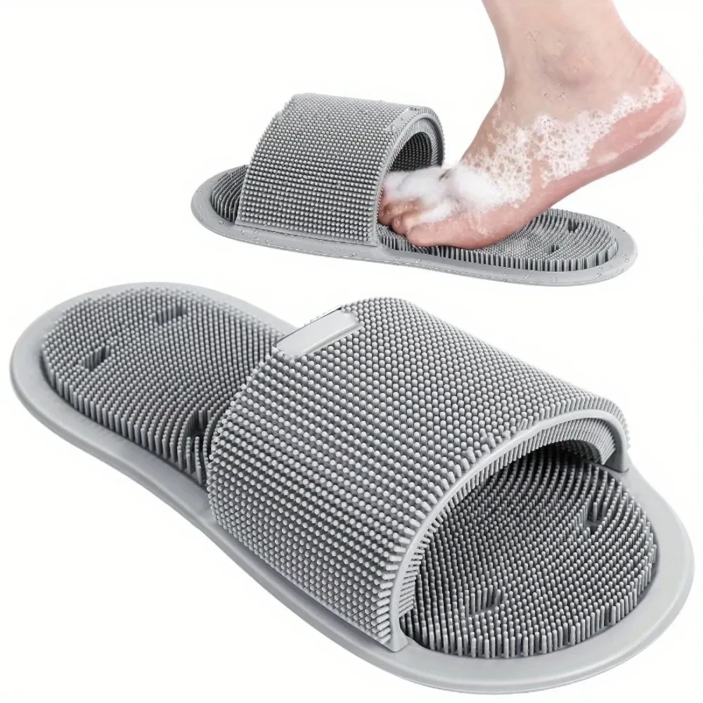 Flippers Swimming - Sandal Penggosok Kaki Silikon untuk Mandi,