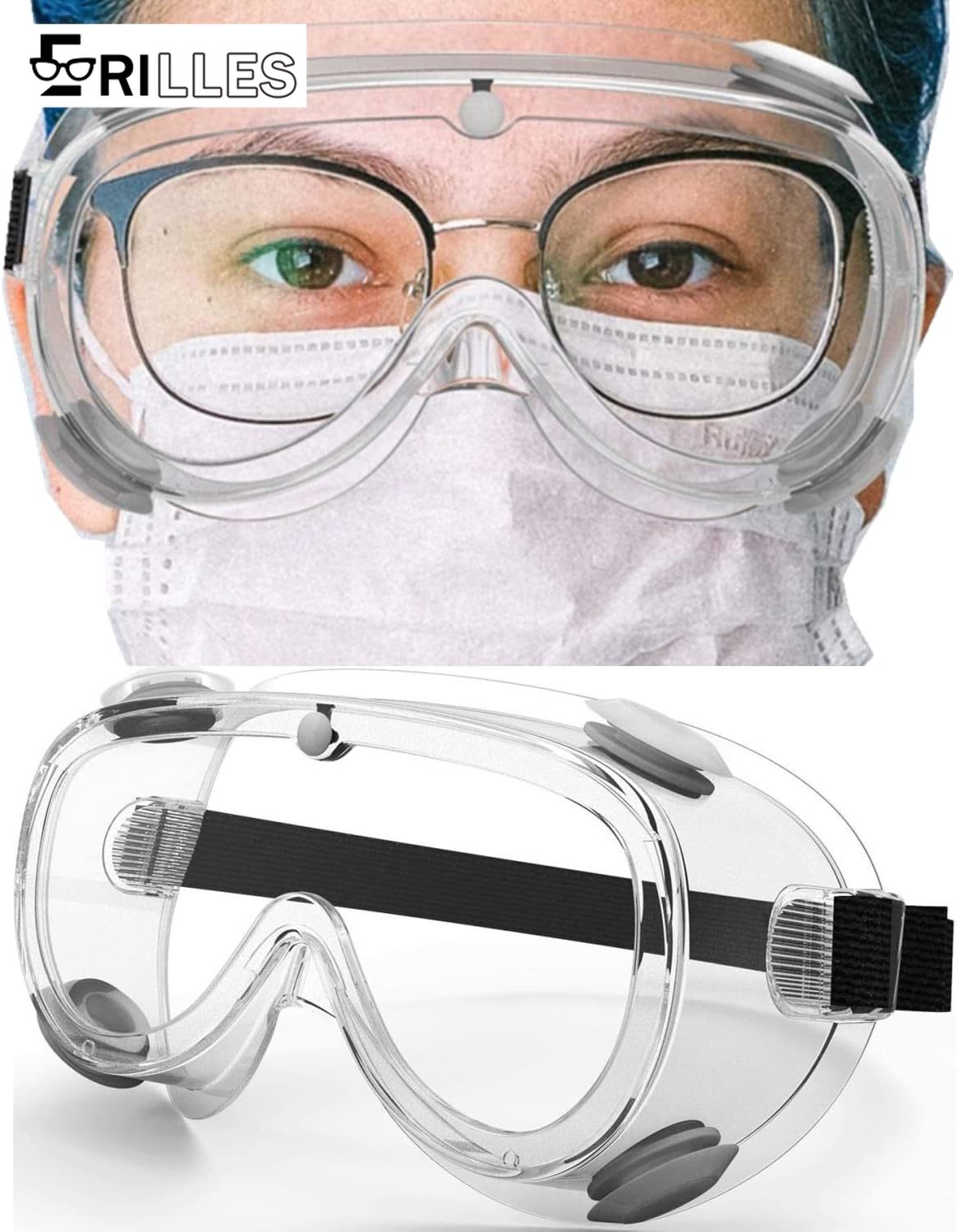 Goggles Swim - Kacamata Keselamatan Olahraga Air, Anti-Kabut dengan