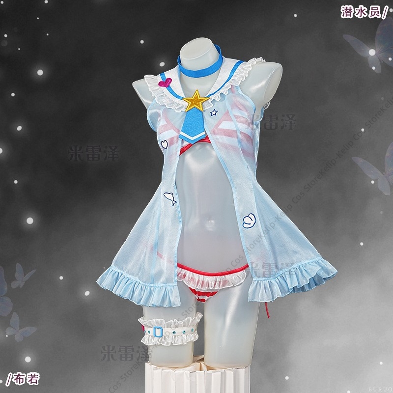 Kostum Cosplay Diver Buro Muse - Snorkel Set ulasan dan harga