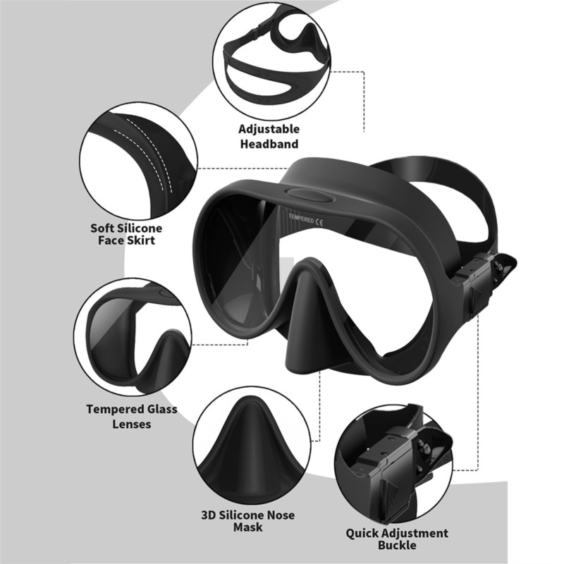 Set Snorkel untuk Dewasa, Mask - Snorkel Set ulasan dan harga
