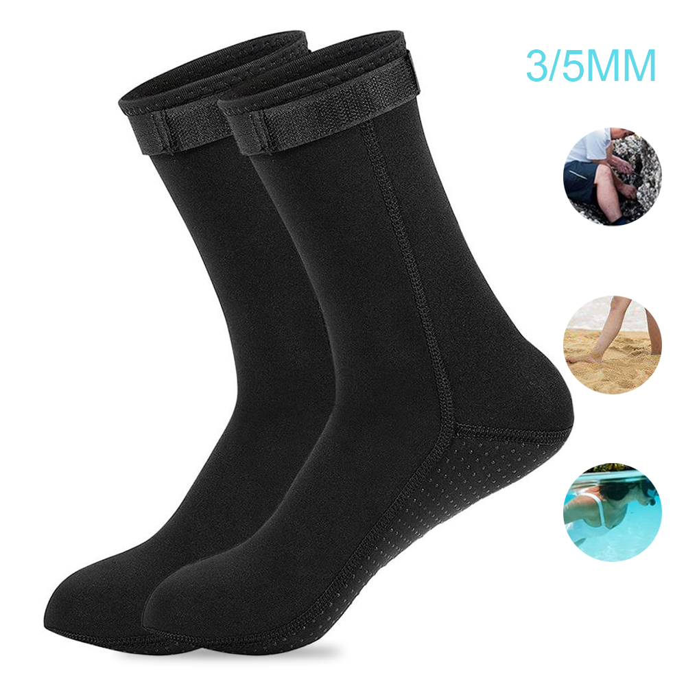 Kaus kaki Neoprene 5mm, sepatu - Flippers Swimming ulasan dan harga