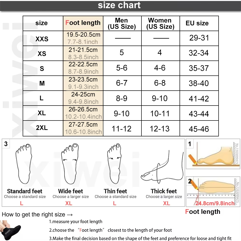Kaus kaki Neoprene 5mm, sepatu - Flippers Swimming ulasan dan harga